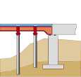 図：橋梁との取り合いで使用した事例