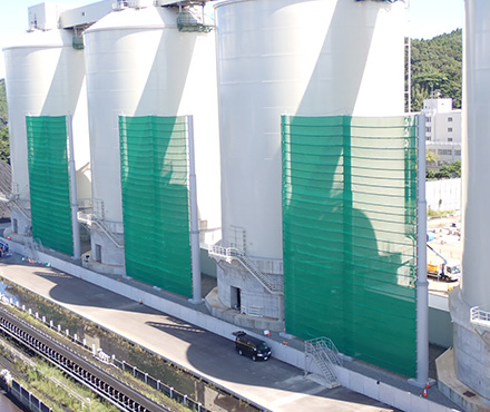 北陸電力㈱七尾火力発電所防塵（石川県七尾市）